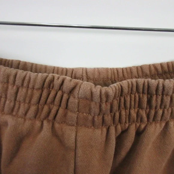 Lonely Ghost Graphic Print Sweatpants Women XL Brown Cotton Relaxed Lounge 608 - Picture 7 of 12